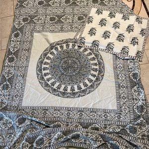 UO Green Mandala Duvet Cover & Sham set Twin/XL